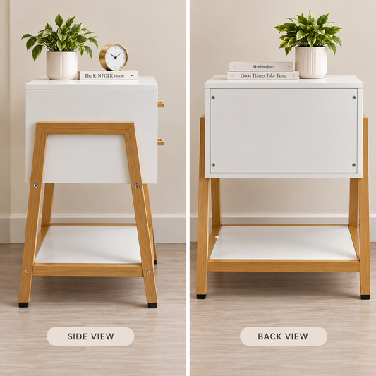 NightCraft Golden Tower Bedside Table