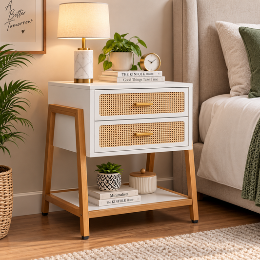 NightCraft Golden Tower Bedside Table