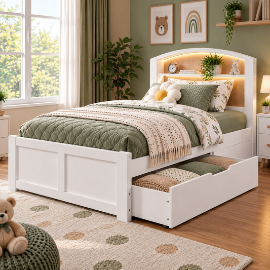 WoodCraft Standard Storage Bed