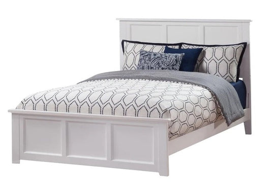 Solid Wood Standard White PU Bed for Bedroom