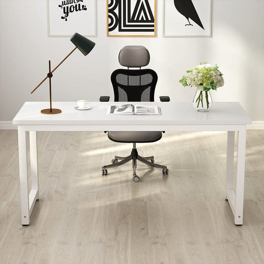 Vanshree White Wooden Study and Computer Table, Table for Home & Office, Multipurpose Table