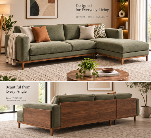 Upholstered Sofa Set for Luxury and Style