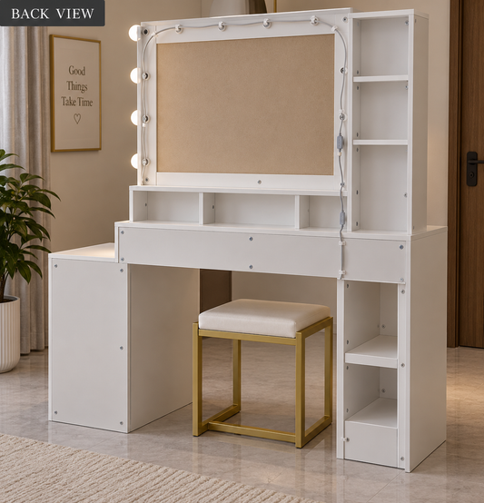 Solid Wood White Vanity