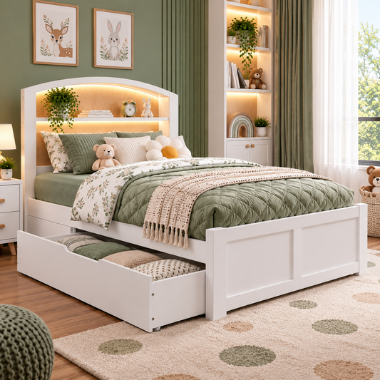 WoodCraft Standard Storage Bed