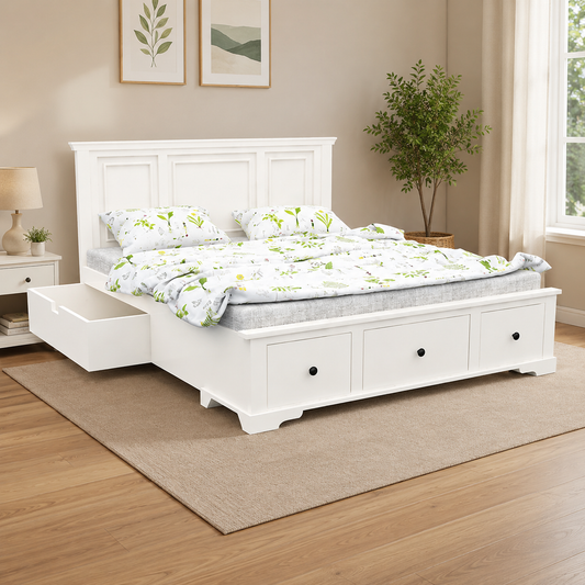 WoodCraft Classic Storage Bed with 5 Drawers