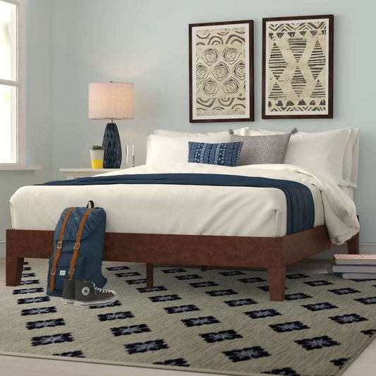 Solid Wood Low Profile Platform Bed