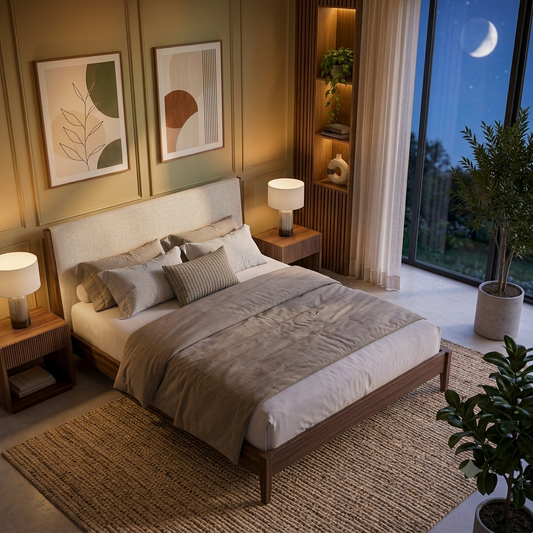 Solid Wood Designer Maharaja Bed For Bedroom