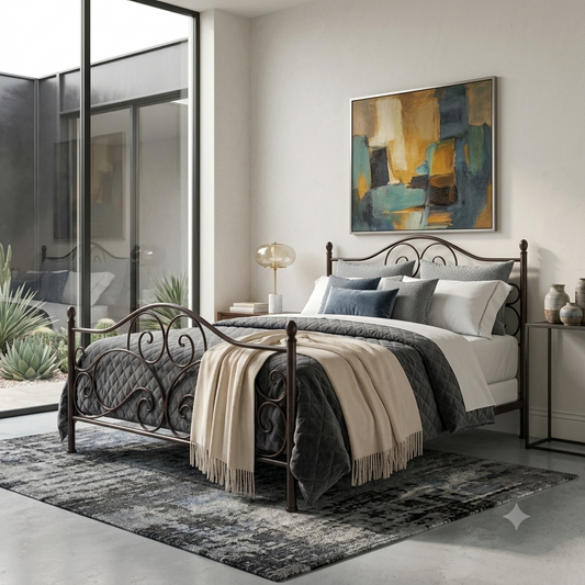 Solid Wood Low Profile Platform Bed