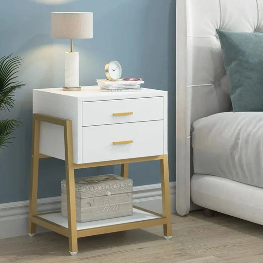 NightCraft Golden Tower Bedside Table