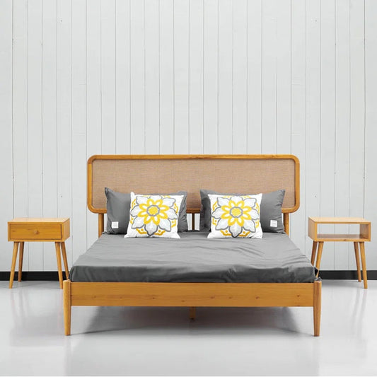 Vanshree Solid Sheesham Wood Bed Frame